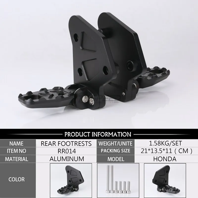 Складные Задние подножки мотоцикла CNC алюминиевый задний Набор подножки для ног для HONDA X-ADV XADV X ADV педали пассажиров