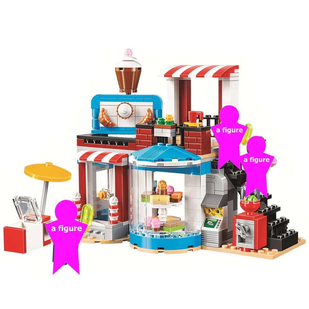 

Creator 3 in 1 Modular Sweet Surprises Building Blocks Kit Bricks City Classic Model Kids Toys For Children Gift