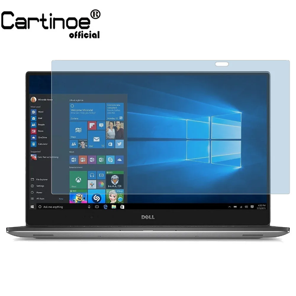 Cartinoe Screen Protector For Dell Xps15 Xps 15 9560 4k Uhd 15.6" Laptop Notebook, Anti Blue