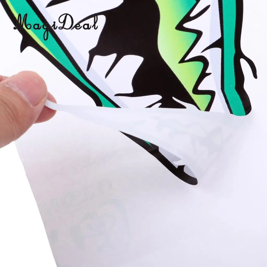 MagiDeal 2Pcs Large Waterproof Shark Teeth Mouth Decals Sticker for Kayak Fishing Dinghy Boat Surfboard Car Truck Bumper Laptop