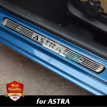 Car Stainless Steel Door Sill Scuff Plate fit for OPEL ASTRA 2010-2017 Vauxhall ASTRA Dual Tone Door Sills
