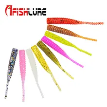 15шт большое Afishlure один хвост мягкие приманки 38мм 0.36 г корня рыбалка мягкие приманки искусственные приманки пластиковые червь червь приманки 