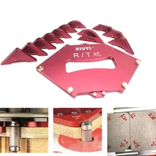 Фрезерный стол угловой джиг радиус фаска профиль набор шаблонов для деревообработки Обрезка Набор инструментов алюминиевый сплав дерево инструменты R5-T40