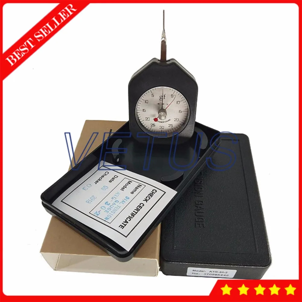 30g Dial Tension Gauge Double Pointers Force Meter Tension Meter ATG-30-2