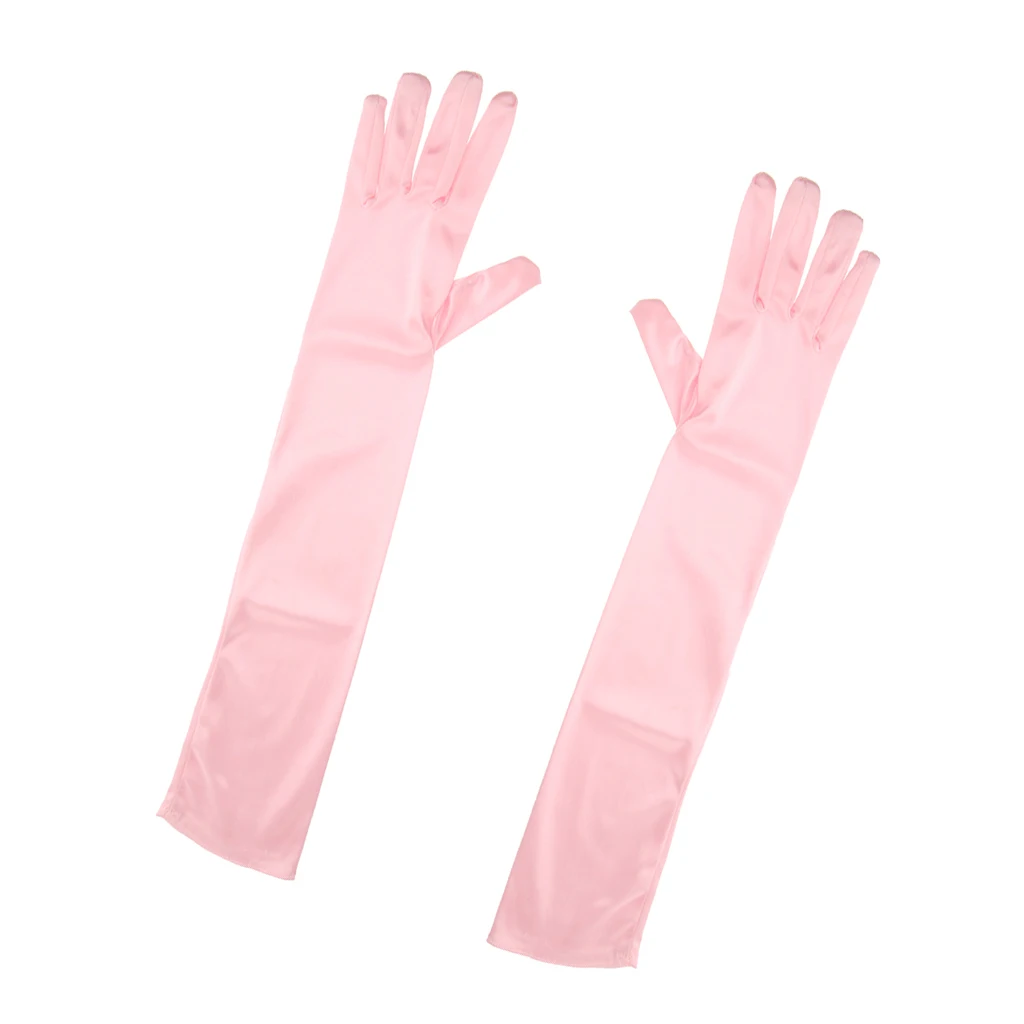Fashion Stretch Long Finger Gloves Wedding Bridal Opera Party Prom Fancy Corset Evening Dress stretchy comfortable Gloves
