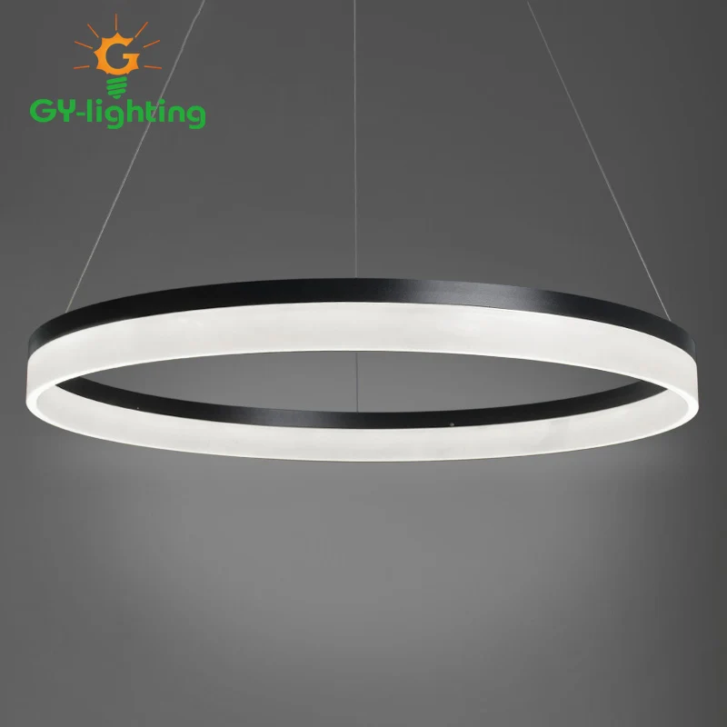 

Simple Acrylic Ladle Lights Ring Modern Modernity Creative Bedroom Guest Restaurant Dining Room Denpant Lighting LED Chandelier