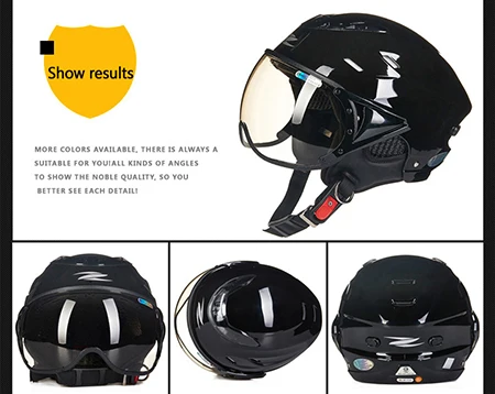 ZEUS дышащие мотоциклетные полушлемы скутер шлем с открытым лицом Casco Moto Mujer анти-УФ Casco para Motocicleta маска Capacetes - Цвет: B