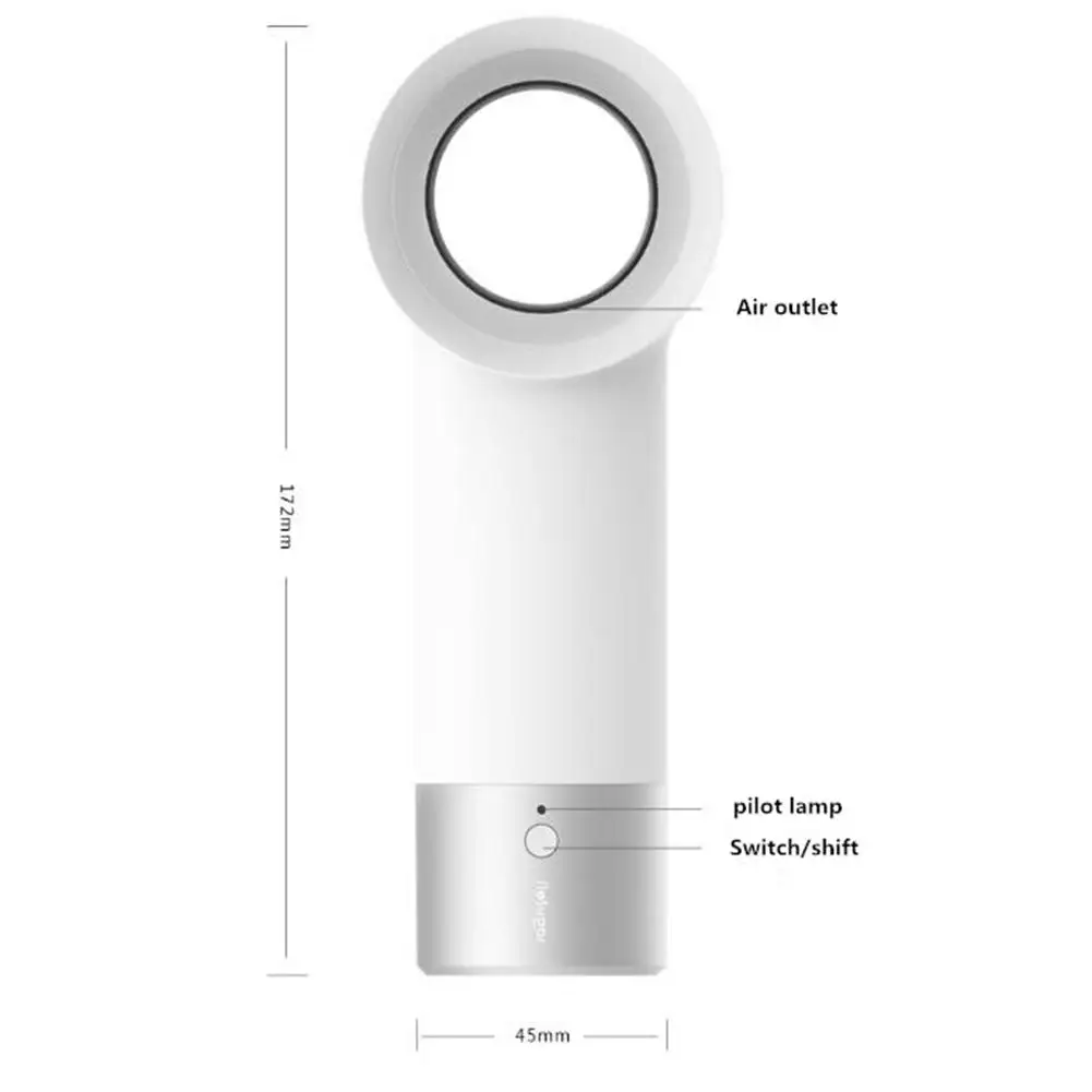 Портативный мини-вентилятор Adoolla R2 с usb зарядкой