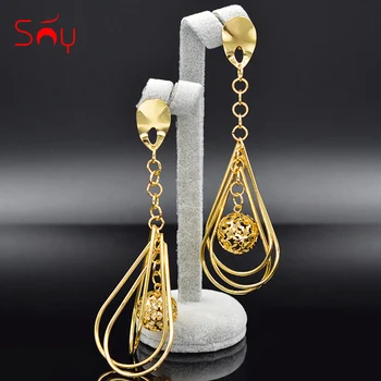 

Sunny Jewelry Vintage Jewelry Cubic Zirconia Earrings Long Drop Dangle Earrings For Women Water Drop Earrings For Party Wedding