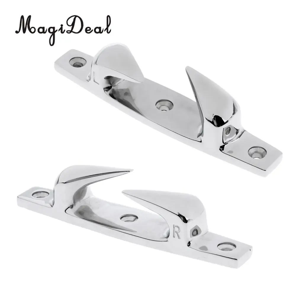 MagiDeal 1 Pair 119mm Skean Fairlead Marine Boat Bow Cleat Chock Yacht Deck Mooring Rope Cleat