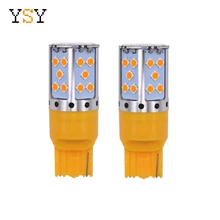 YSY 2 шт. T20 светодиодный Canbus 3030 светодиодный T20 W21W 1156 7507 BAU15S светодиодный лампы не Hyper вспышки янтарь желтый для поворота сигнальных огней