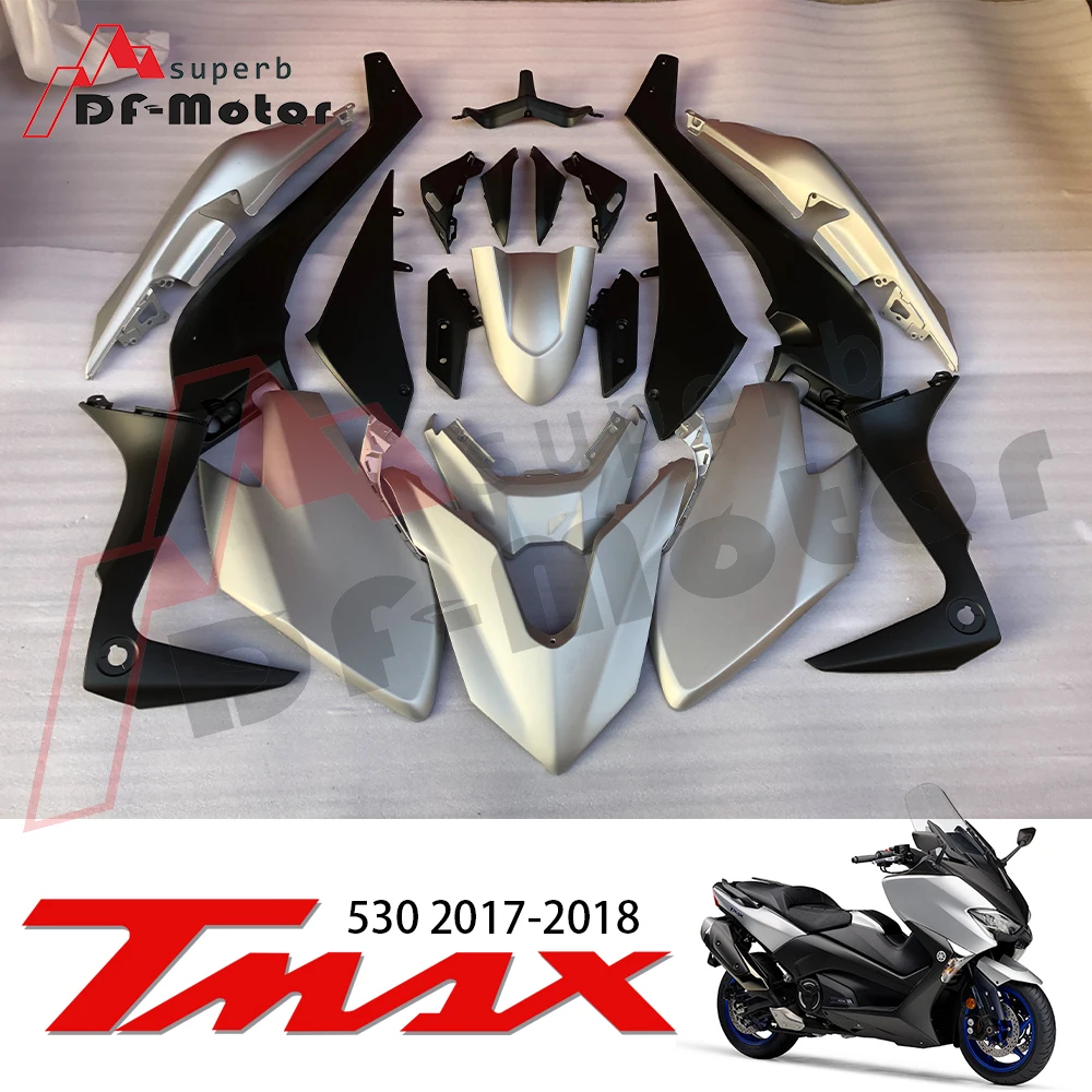 Высокое качество Tmax530 обтекатель с комплектом кузова болты для Yamaha Tmax 530 Tmax обтекатель из АБС-пластика Пластик инъекций белый