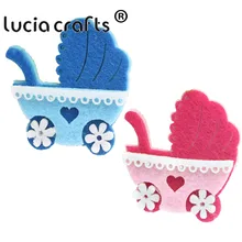 Lucia crafts 4 шт./12 шт. синий, розовый патч ручной шитье одежды детская коляска мотивы одежды Patchs DIY аксессуары B1104