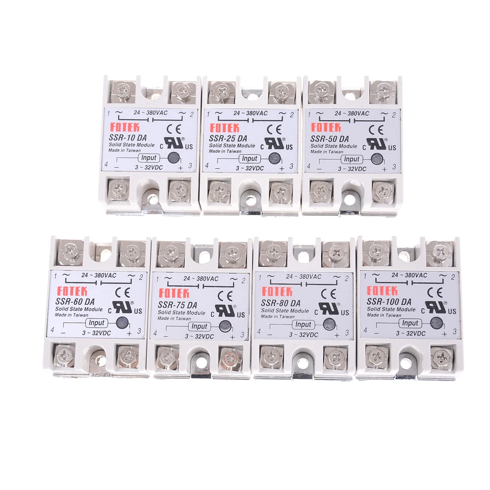 1PC HUXUAN 6.25x4x2.3cm Solid State Relay Module Heat Sink SSR-75DA SSR-80DA SSR-100DA