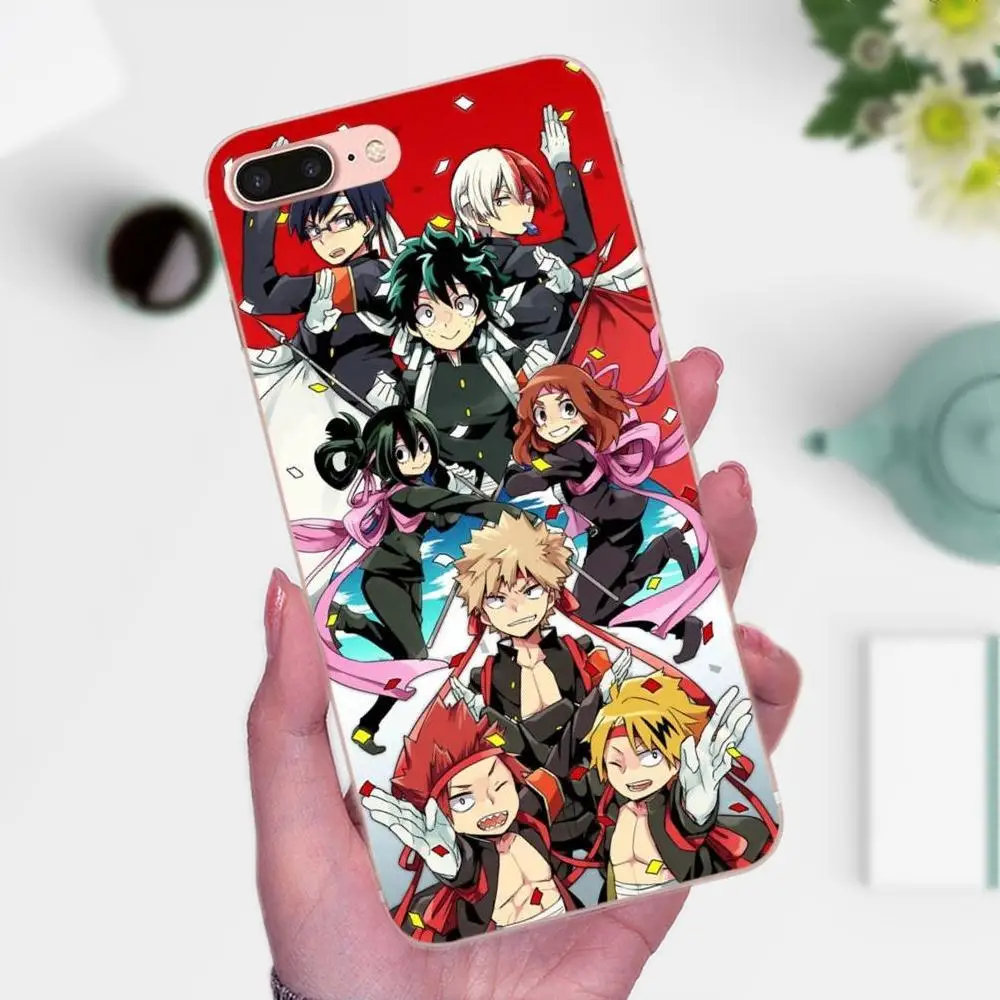 Аниме Hero academic Deku и Bakugou Bling для Xiaomi Mi3 Mi4 Mi4C Mi4i Mi5 Mi 5S 5X 6 6X 8 SE A1 Max Mix 2 Note 3 4|Бамперы| |