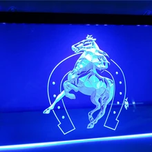 LK365-лошадь в обуви Дисплей пивной бар светодиодный неоновый свет знак домашнего декора ремесла