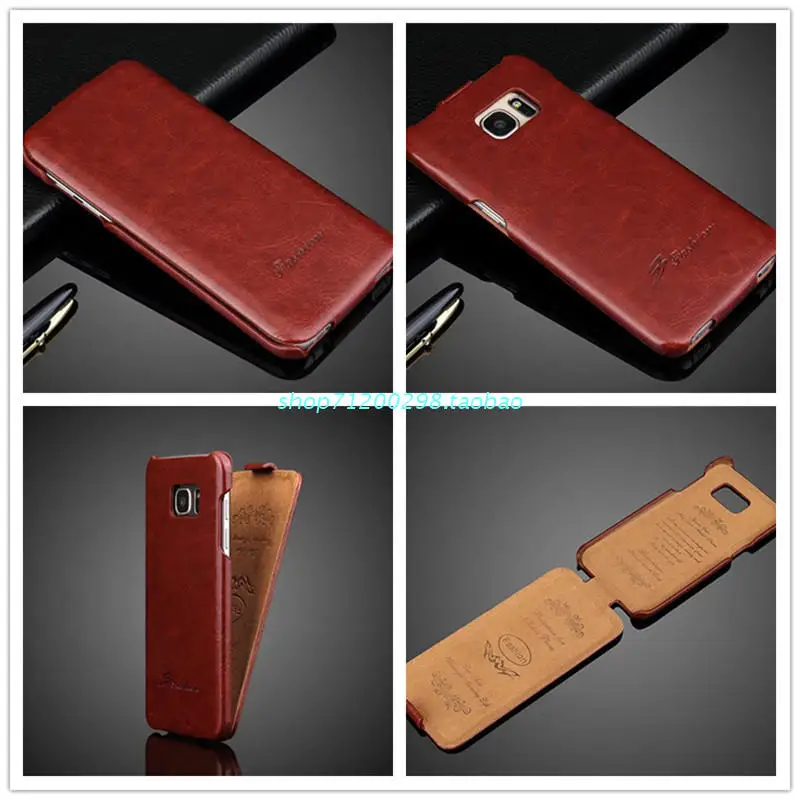 

Vertical Flip Business Cover for Samsung Galaxy S7 edge G9350 / S7 G9300 Crazy Horse Leather Phone Case 4 Colors free shipping