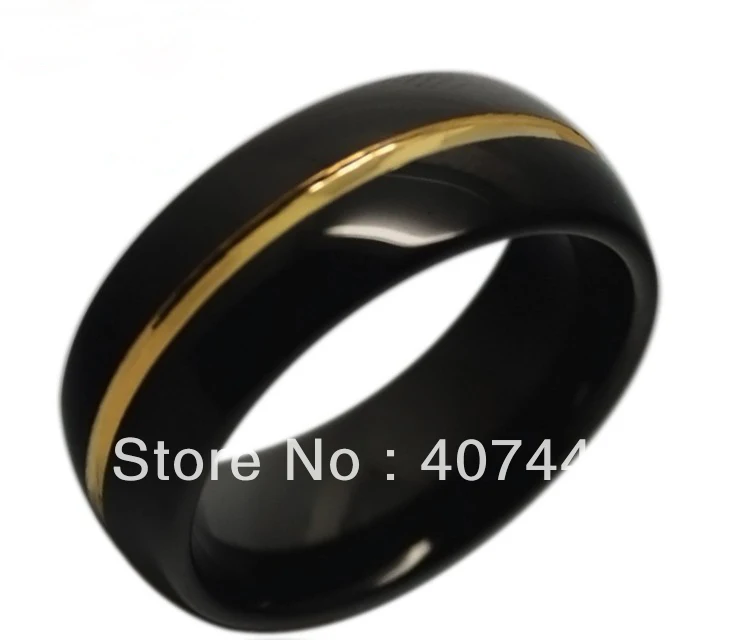 Price Free Shipping Usa Hot Ing 8mm Mens Price Free Shipping Usa Hot Ing 8mm Mens Black New Gold Two Tones Tungsten Ring Wedding Band Us Sizes 7 13 In Bands From Jewelry