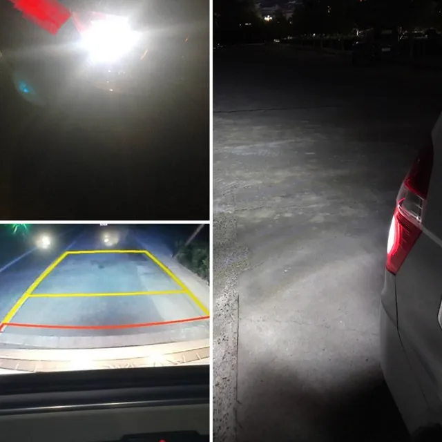 2Pcs T15 W16W LED Bulb Canbus Error Free 920 921 912 1200LM Car Reverse Light Auto Backup Brake Parking Lamp 6000K 12V 24V