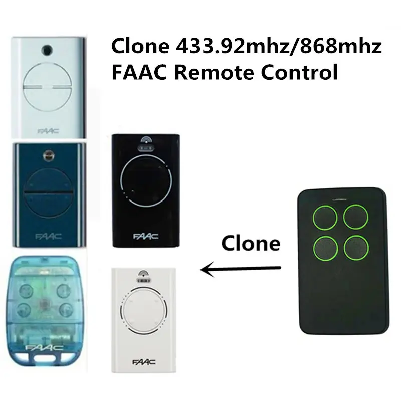 

FAAC XT2 433 SLH LR (XT2 433 SLH) remote control white 433.92MHz Rolling code FAAC TM 868DS-1,2,3 CLONE transmitter 868,3Mhz