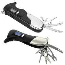 9 в 1 цифровой шинный Давление датчик аварийно-спасательных мульти инструмент для ремонта автомобиля мотоцикла и Другое