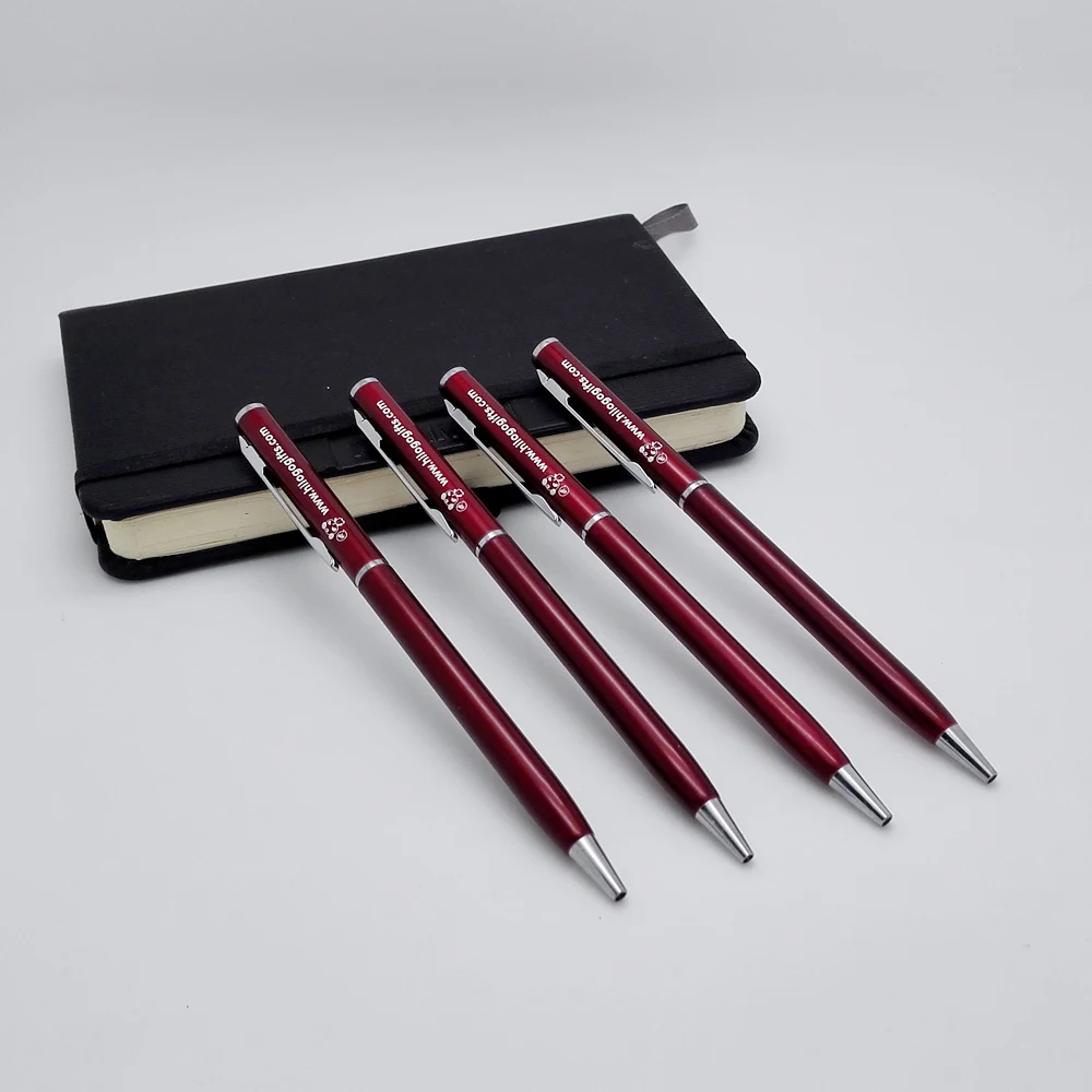 

Unique Personalized Ballpoint pen business corporate gifts custom print with your company websie url free