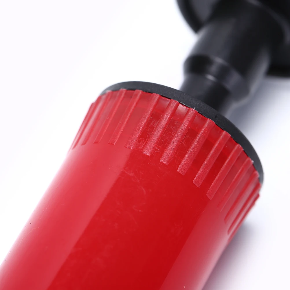 Plastic Football Soccer Inflatable Ball Hand Air Pump with Needle random color