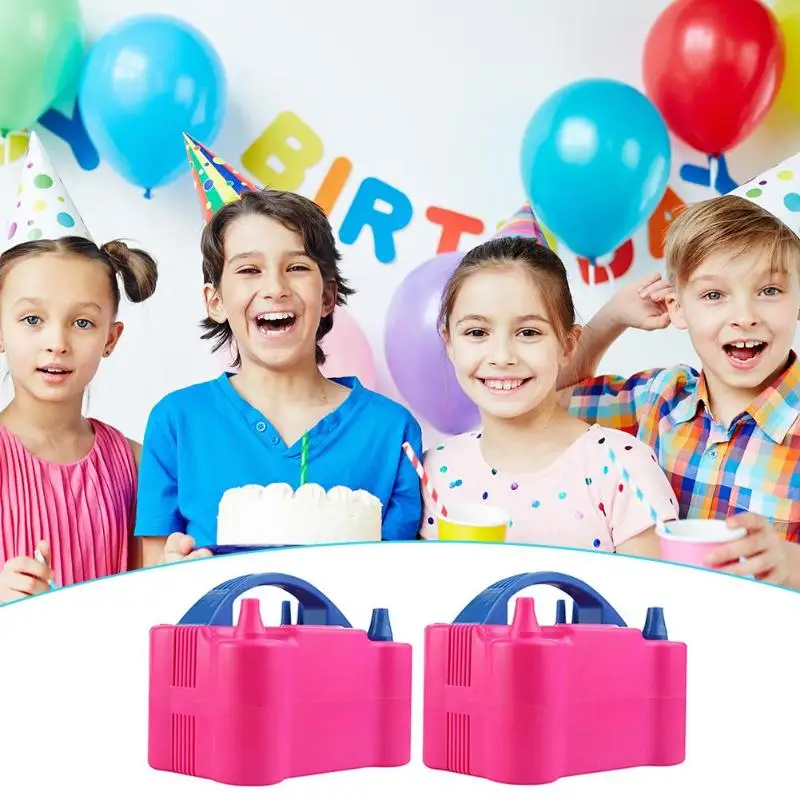Для детей и взрослых надувные игрушки Электрический насос портативный двойное отверстие надувные Электрический насос воздушный шар