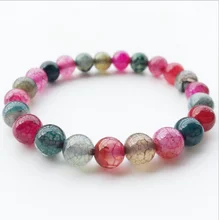 Wholesale 8mm Genuine Colorful Natural Tourmaline Bracelets For Women Lady Charm Stretch Round Crystal Bead Bracelet цена Wholesale 8mm Genuine Colorful Natural Tourmaline Bracelets For Women Lady Charm Stretch Round Crystal Bead Bracelet цены онлайн