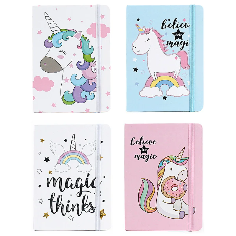 

Cute Kawaii Unicorn Printing Notebook Cartoon Diary Planner Notepad for Kids Gift Korean Student Office School Stationery