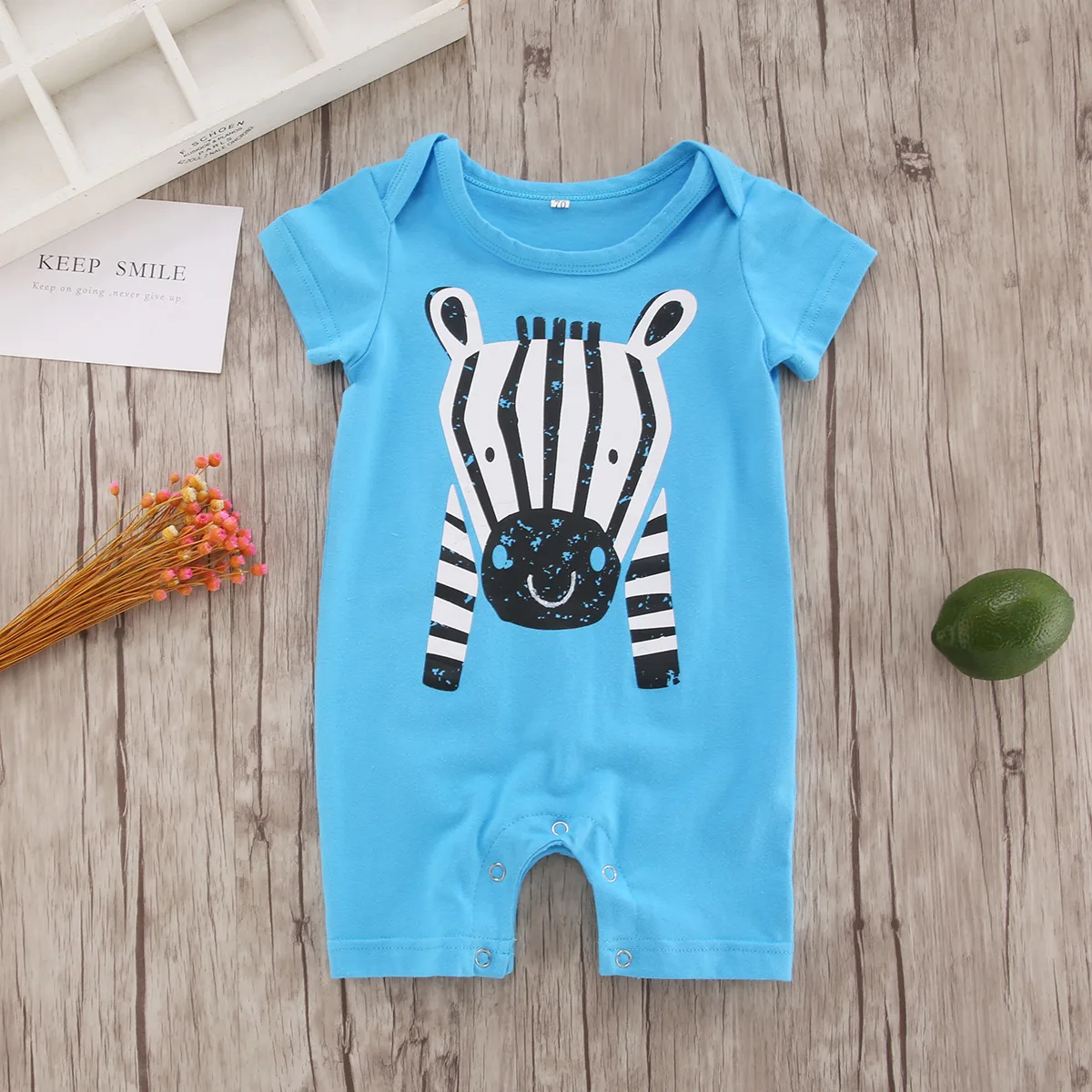 2019 New Summer Newborn Toddler Baby Boy Girl Short Sleeve Cotton Letter Print Romper Jumpsuit One-Piece Clothes 0-2T |