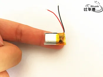 10 pz/lotto 3,7 V 100 mAh 601220 Celle della batteria ricaricabili agli ioni di litio Li-Po ai polimeri di litio per Mp3 MP4 MP5 GPS PSP mobile bluetooth