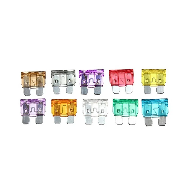 

100pcs/set Fuse Standard Medium Blade Car Fuse Auto Fuses Car 3A 5A 7.5A 10A 15A 20A 25A 30A 35A 40A Car Accessories