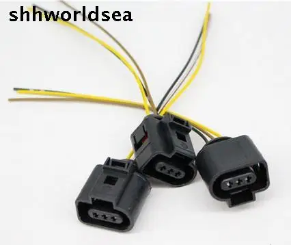 

shhworldsea 2pcs 3pin Oil sump oil level sensor plug placed a wiring harness for vw passat B5 for audi free shipping