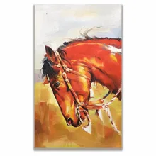 

Wall Pictures For Living Room .Animal Decorative Pictures .impressionist Horse Head Mural Poster Art Oil Painting.Free Shipping