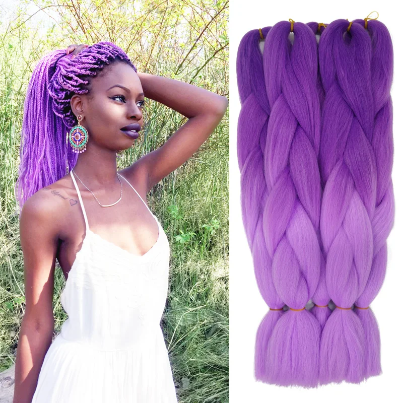 Ombre Xpressions Kanekalon Braiding Hair Colors 24 100g