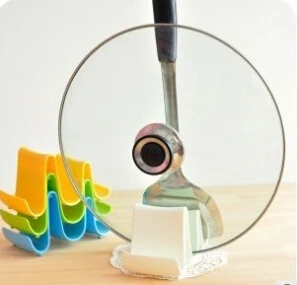 

1PC Lid Rack Pan Pot Cover Spoon Stand Multicolor Color Wave Style Cellphone Holder Display Cooking Tools