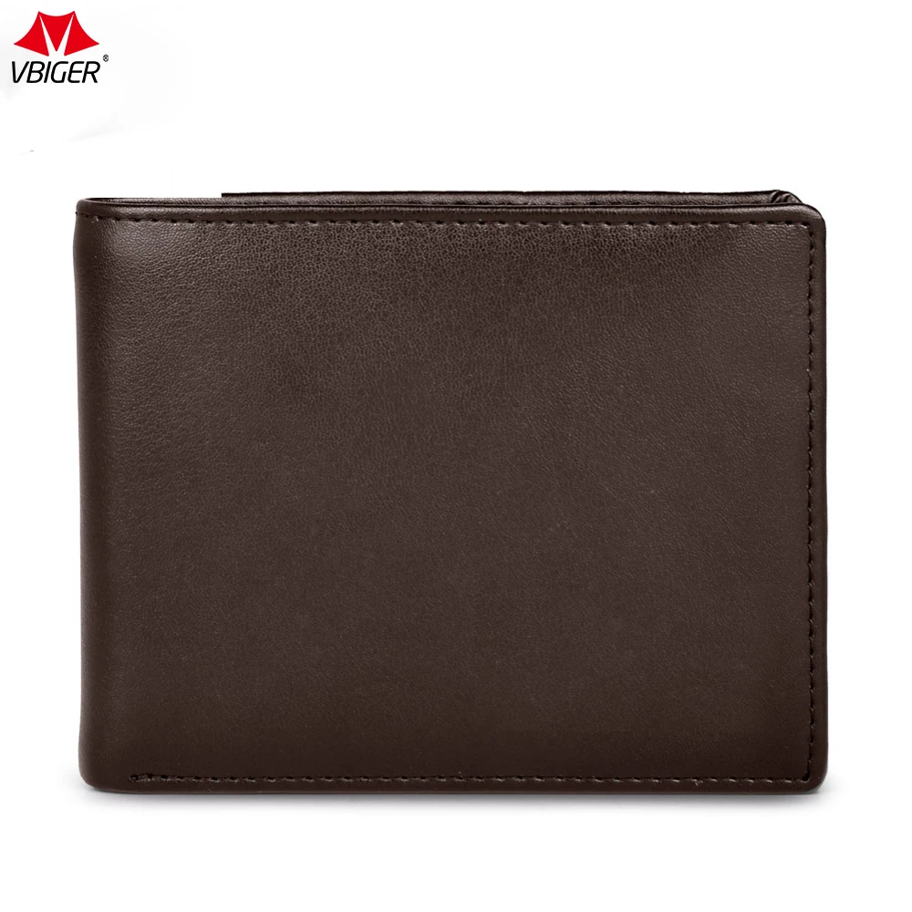 

Vbiger RFID Blocking Wallet Secure Bifold Card Holder Protector Leather Purse Male Genuine Leather Wallet for Women and Men