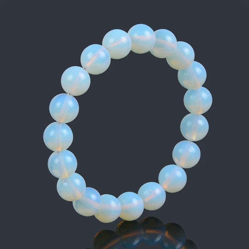 Chanfar 10 мм Белый Howlite тигровый глаз и лавовый камень Хрустальный браслет из бисера