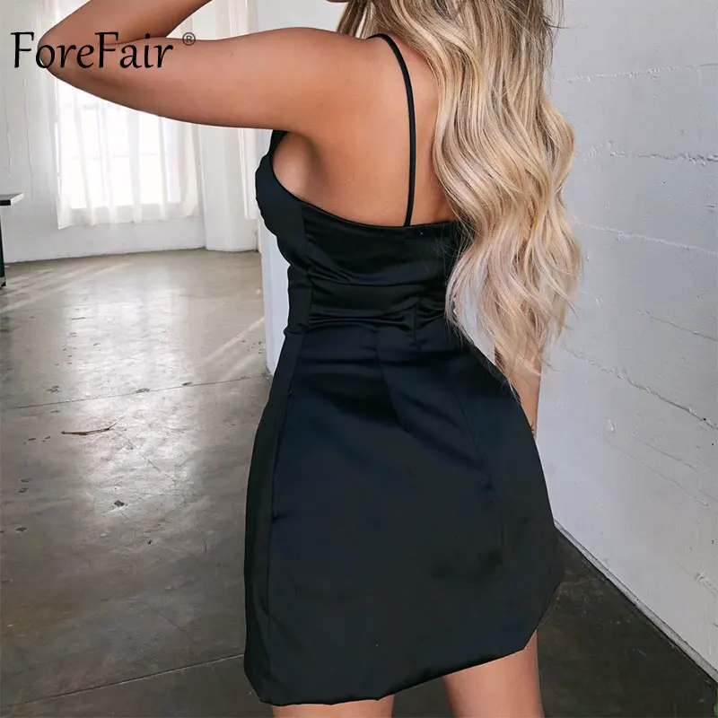 Forefair Mini Dress Sexy Club Wear Spaghetti Strap  (25)