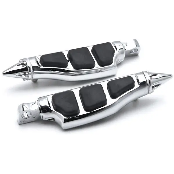 Stiletto Front & Rear Foot Peg Foot Rests Chrome Stiletto Motorcycle Foot Pegs Footrests For Harley Davidson Sportser