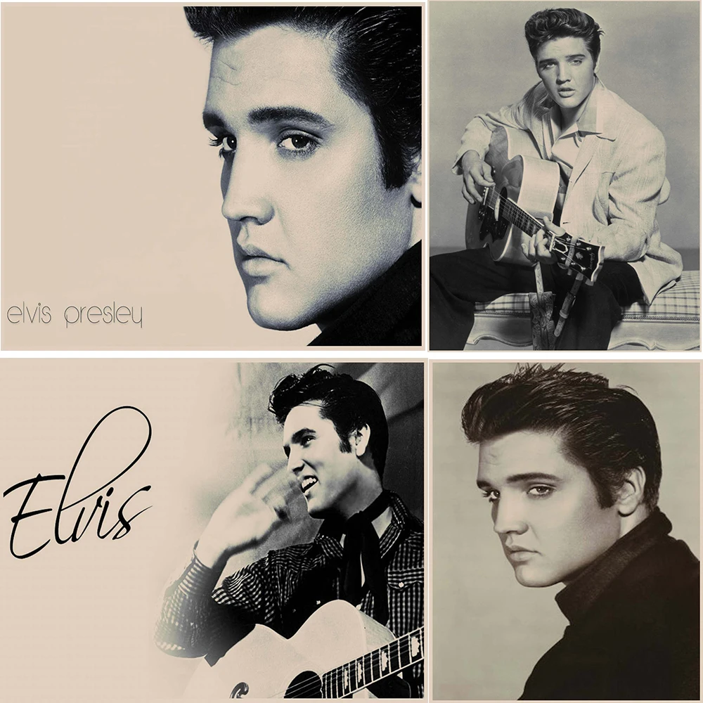 Elvis presley с фотографией крафт бумага домашний художественный бренд|elvis presley|elvis