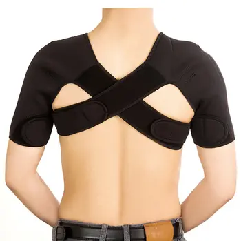 

1 PC Unisex Shoulder Support Brace Back Guard Band Pads Single Shoulder Adjustable Breathable Sports Care Guard Protect