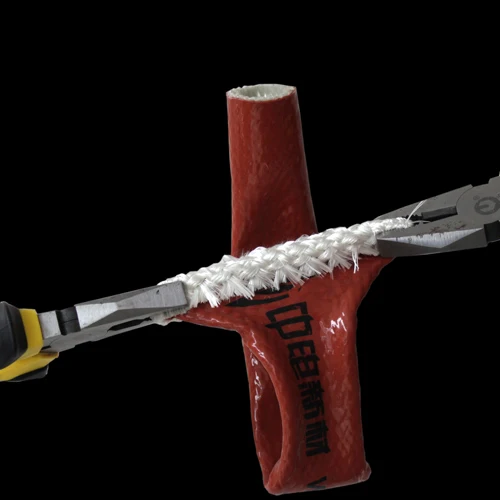 Glass fiber insulation silicone rubber tube cable sheathing high