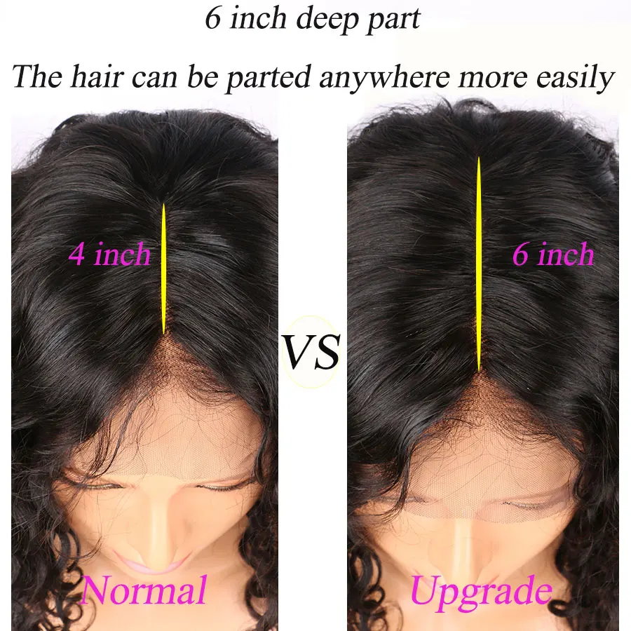 13X6 объемная волна Синтетические волосы на кружеве человеческих волос парики с ребенком волос Синтетические волосы на кружеве парик 150%