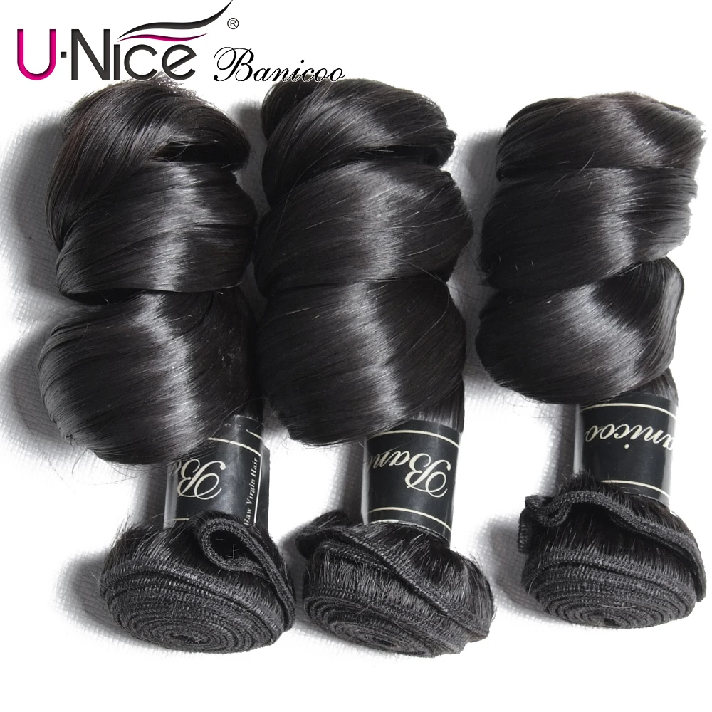 Волосы UNICE Banicoo серии 10A свободная волна перуанские Необработанные чистые волосы 1/3/4 пряди натуральных необработанных волос пряди 12-26 человеческих волос