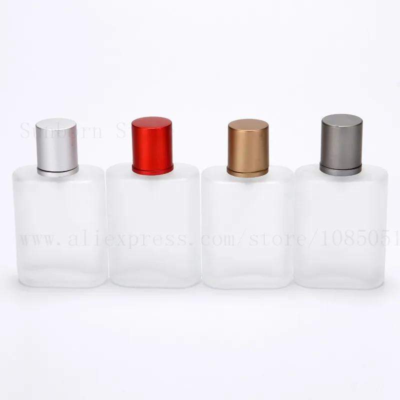 

12pcs 30ml 1oz Frosted Glass Perfume Bottle Fragrance Parfum Atomizer With Aluminum Sprayer grey cap