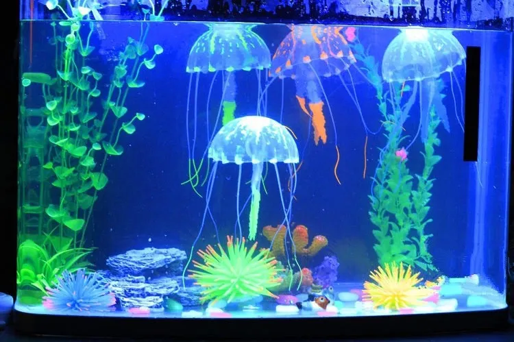 Simulation jellyfish, environmentally friendly materials, no smell, fish tank landscaping decorations