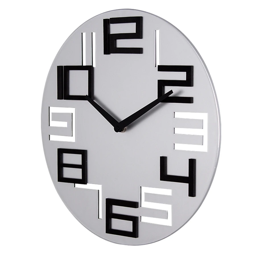 

Hollow Rural Office Art Digital Wall Clock Modern Design Large Silent Living Room Saat Wandklok Wall Watches Home Decor Clocks