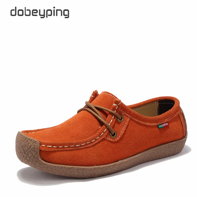 Cuir red Suédé 42 Femmes En Été up Taille Femme 2018 35 Appartements Mocassins brown Chaussures black De Vache Printemps blue Yellow orange Dentelle nPqpqU7w